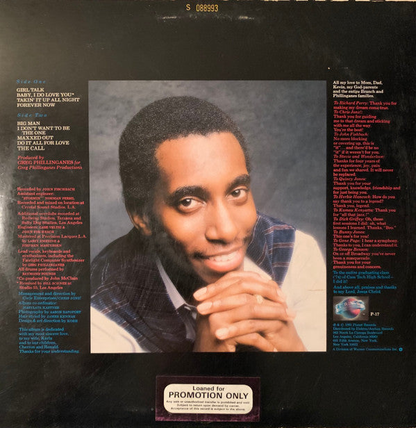 Greg Phillinganes : Significant Gains (LP, Album, Promo)