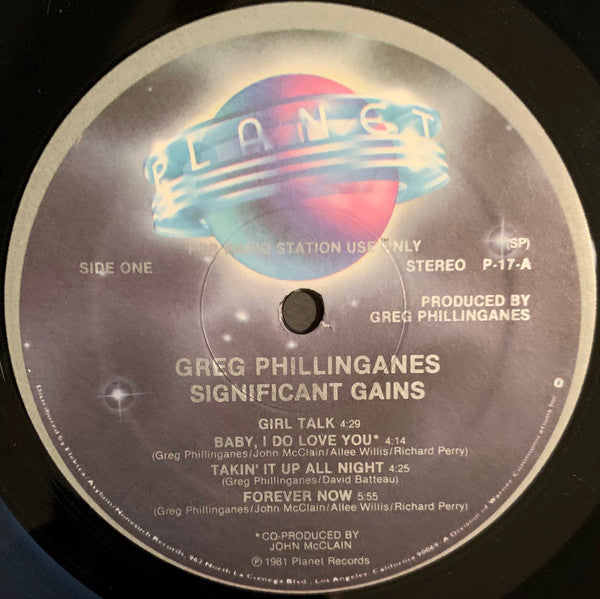 Greg Phillinganes : Significant Gains (LP, Album, Promo)