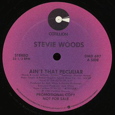 Stevie Woods : Ain't That Peculiar / State Of Our Affair (12", Single, Promo)