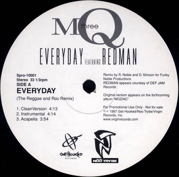 MQ3 : Everyday (12", Single, Promo)