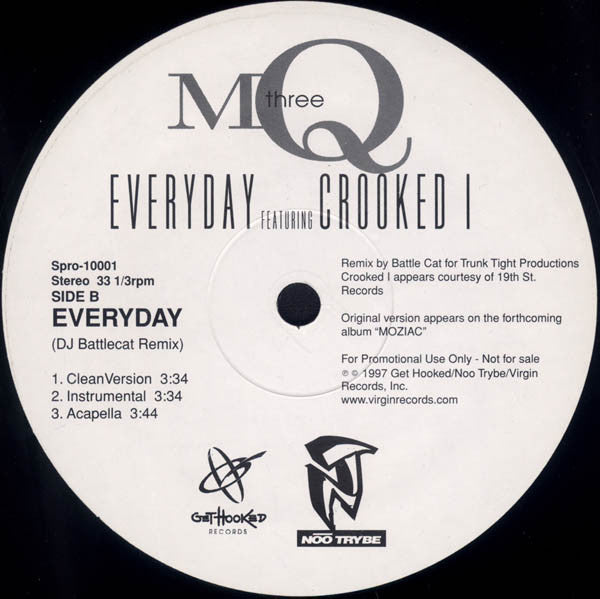 MQ3 : Everyday (12", Single, Promo)