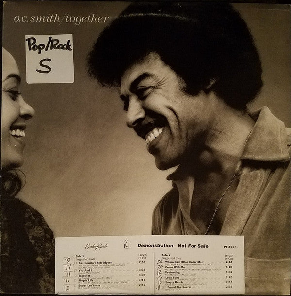 OC Smith : Together (LP, Album, Promo)