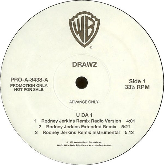 Drawz : U Da 1 (12", Promo)