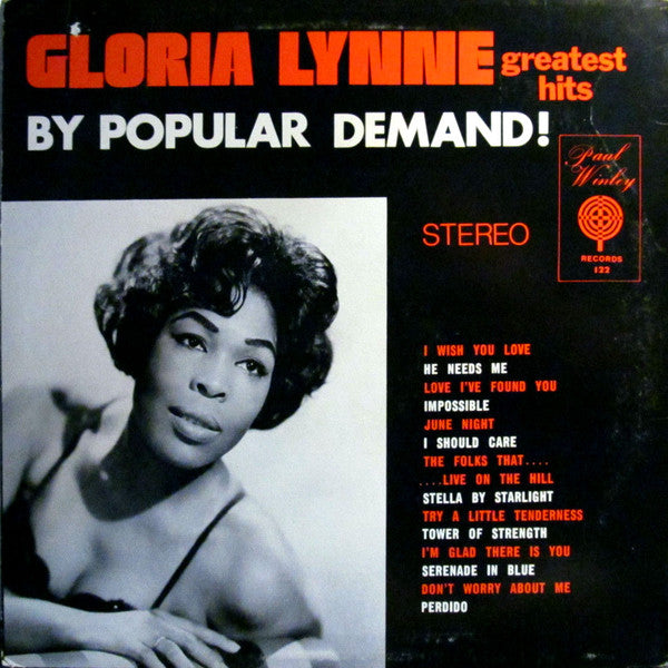 Gloria Lynne : Greatest Hits By Popular Demand ! (LP, Comp)