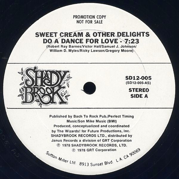 Sweet Cream : Do A Dance For Love (12", Promo)