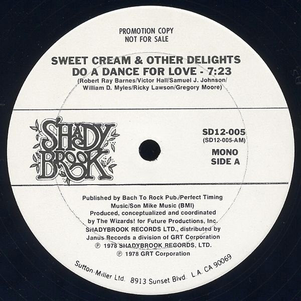 Sweet Cream : Do A Dance For Love (12", Promo)