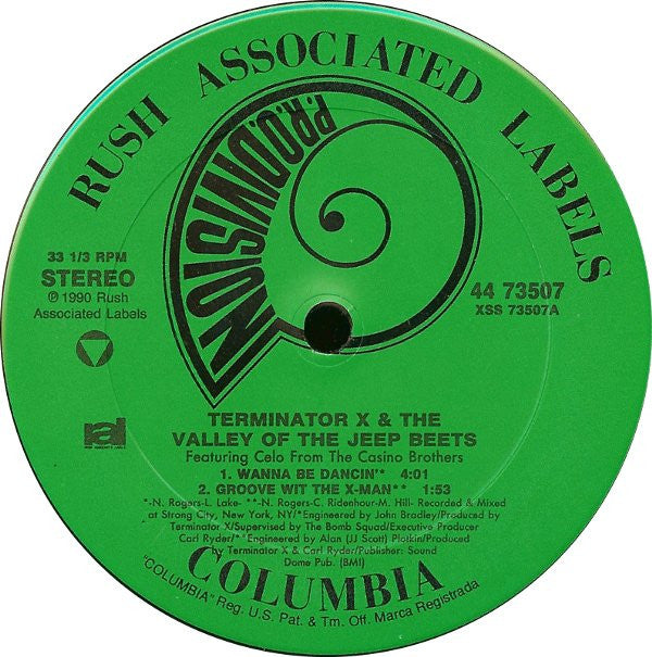 Terminator X & The Valley Of The Jeep Beats* : Wanna Be Dancin' (12", Single)