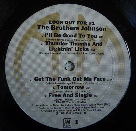 The Brothers Johnson* : Look Out For #1 (LP, Album)