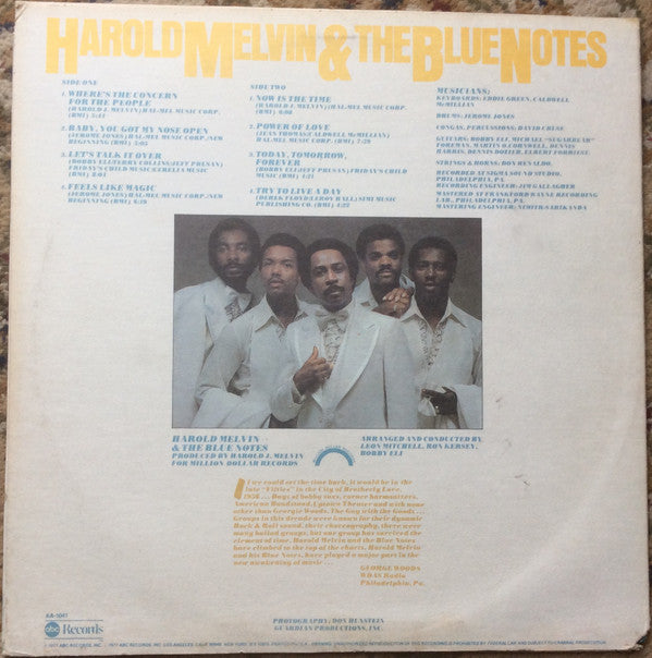 Harold Melvin & The Blue Notes* : Now Is The Time (LP, Album, Ter)