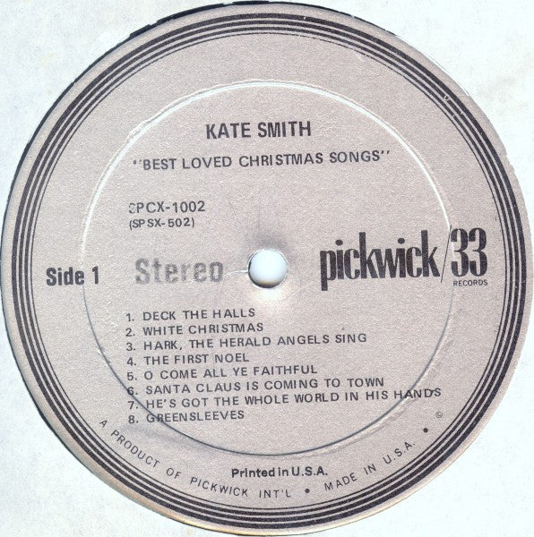 Kate Smith (2) : O Come All Ye Faithful (LP, Album)