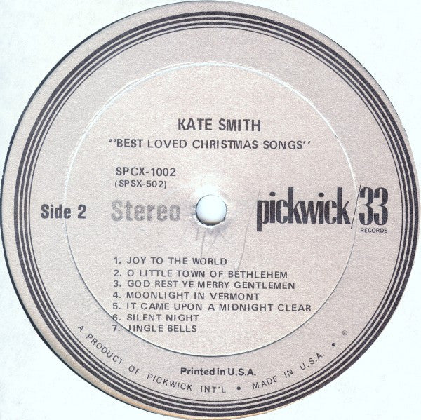 Kate Smith (2) : O Come All Ye Faithful (LP, Album)