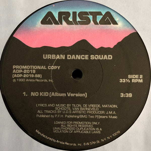 Urban Dance Squad : No Kid (12", Promo)