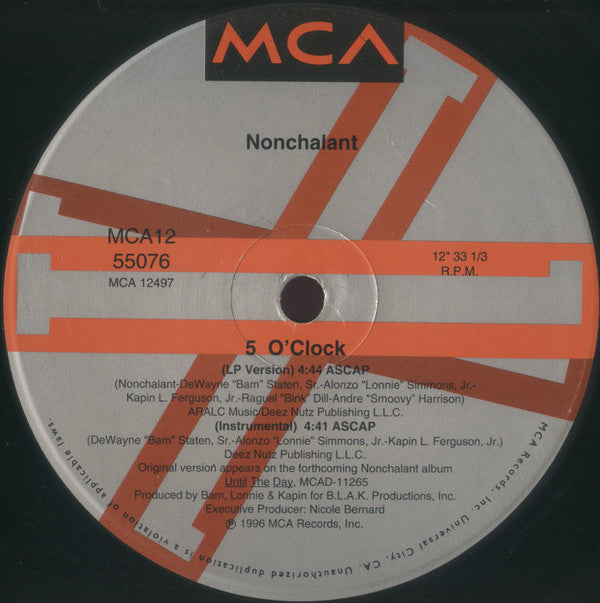 Nonchalant : 5 O'Clock (12")