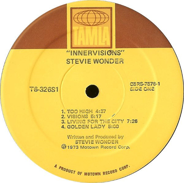 Stevie Wonder : Innervisions (LP, Album, RE)