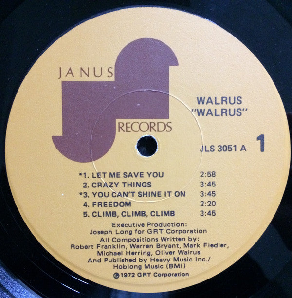 Walrus (5) : Walrus (LP, Album, Gat)