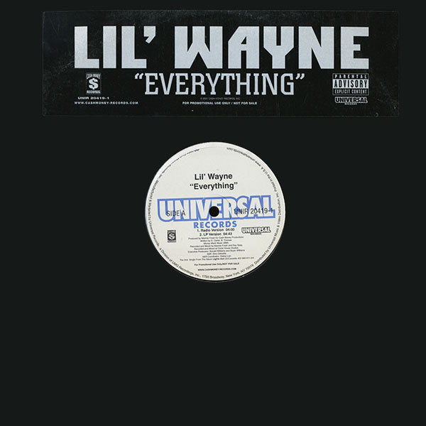 Lil Wayne : Everything (12", Promo)