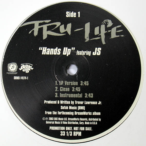 Tru-Life : Hands Up (12", Single, Promo)