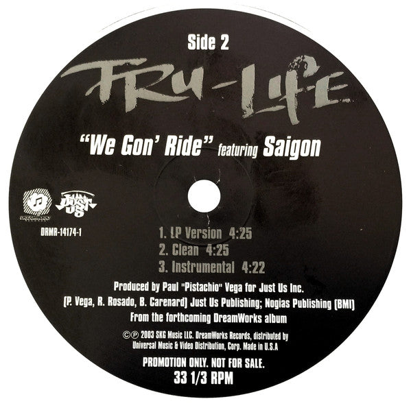 Tru-Life : Hands Up (12", Single, Promo)