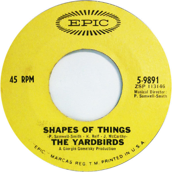 The Yardbirds : Shapes Of Things / I'm Not Talking (7", Single, Styrene)