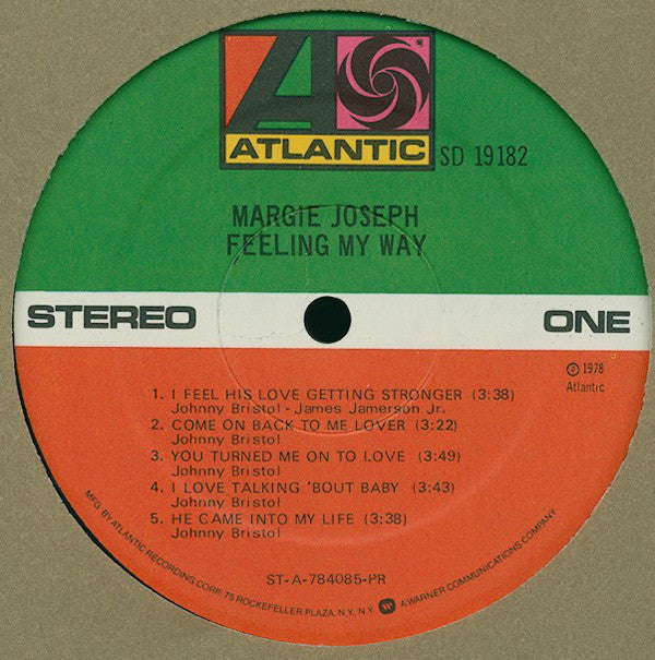 Margie Joseph : Feeling My Way (LP, Album, PR)