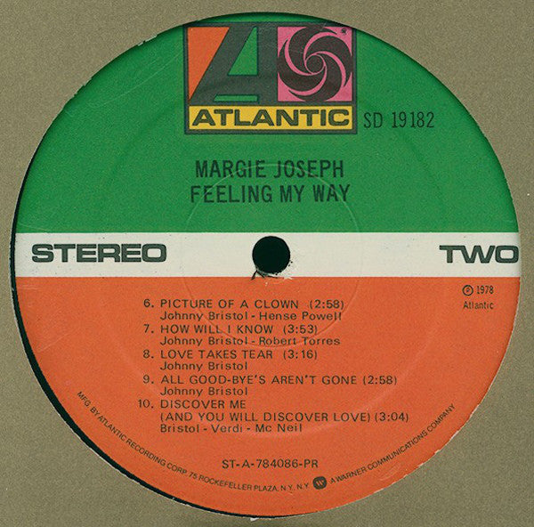 Margie Joseph : Feeling My Way (LP, Album, PR)