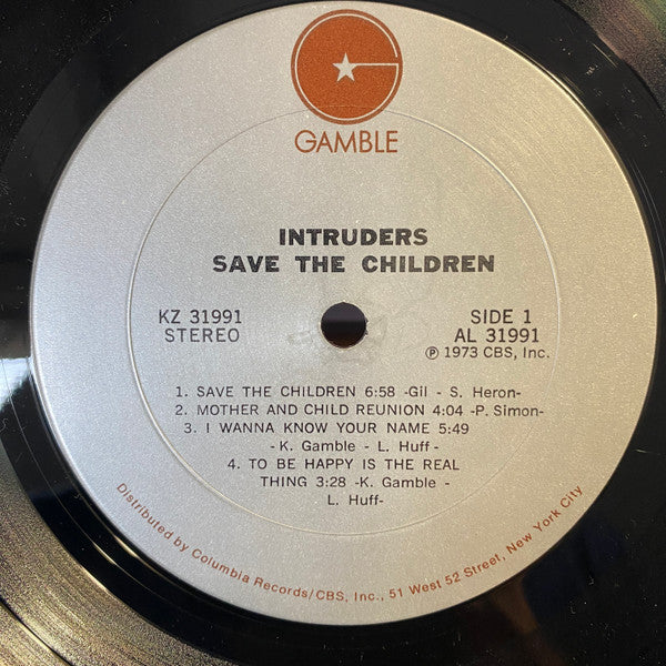 Intruders* : Save The Children (LP, Album, Pit)