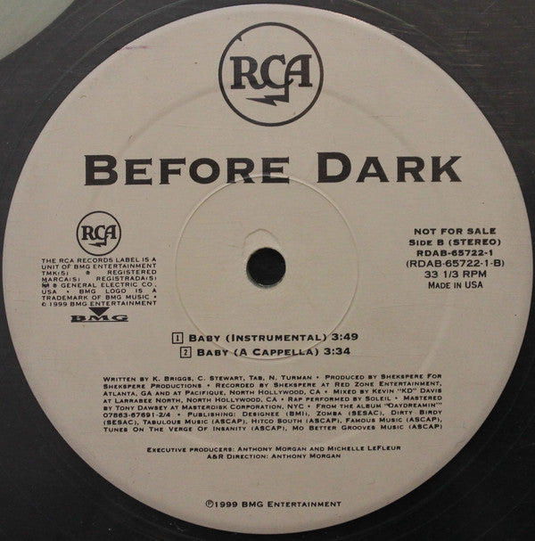 Before Dark : Baby (12", Tra)