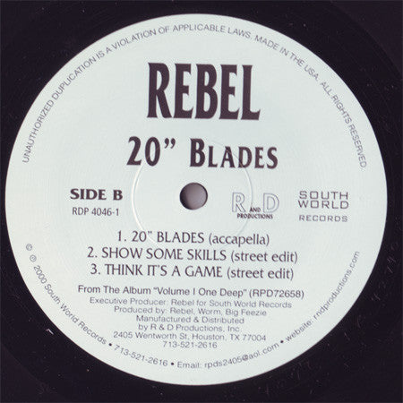 Rebel (9) : 20" Blades (12")