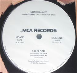 Nonchalant : 5 O'Clock (12", Promo)