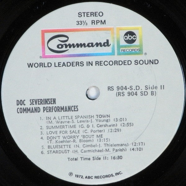 Doc Severinsen : Command Performances (LP, Comp, RP)