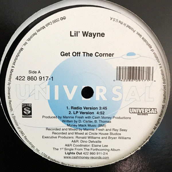 Lil Wayne : Get Off The Corner (12")