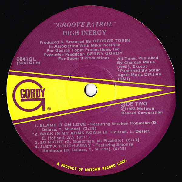 High Inergy : Groove Patrol (LP, Album)