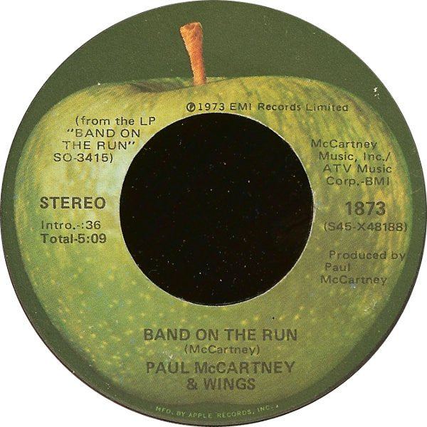 Wings (2) : Band On The Run (7")