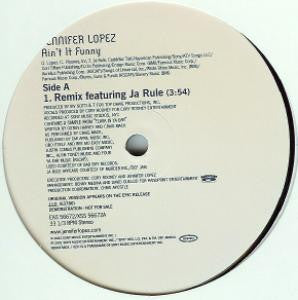 Jennifer Lopez : Ain't It Funny (12", Promo)