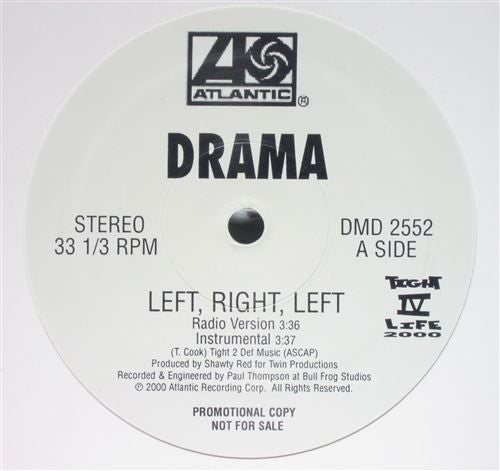 Drama (3) : Left, Right, Left (12", Promo)