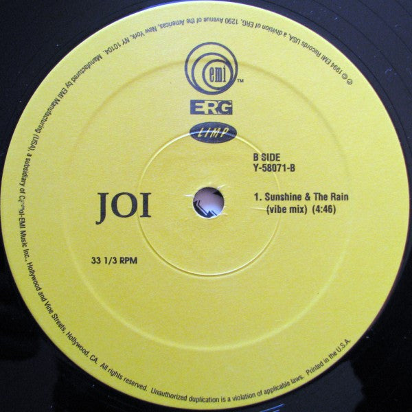 Joi (3) : Sunshine & The Rain (12")