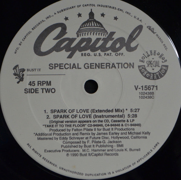 Special Generation : Spark Of Love (12")