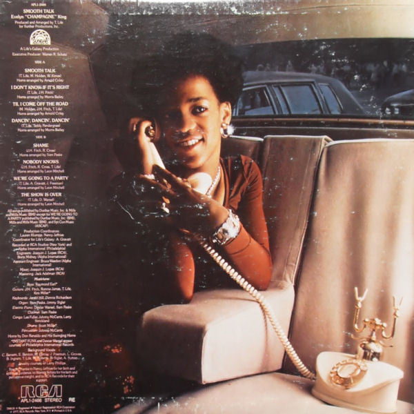 Evelyn King : Smooth Talk (LP, Album, Ind)