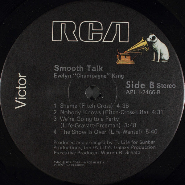 Evelyn King : Smooth Talk (LP, Album, Ind)