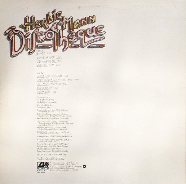 Herbie Mann : Discotheque (LP, Album)