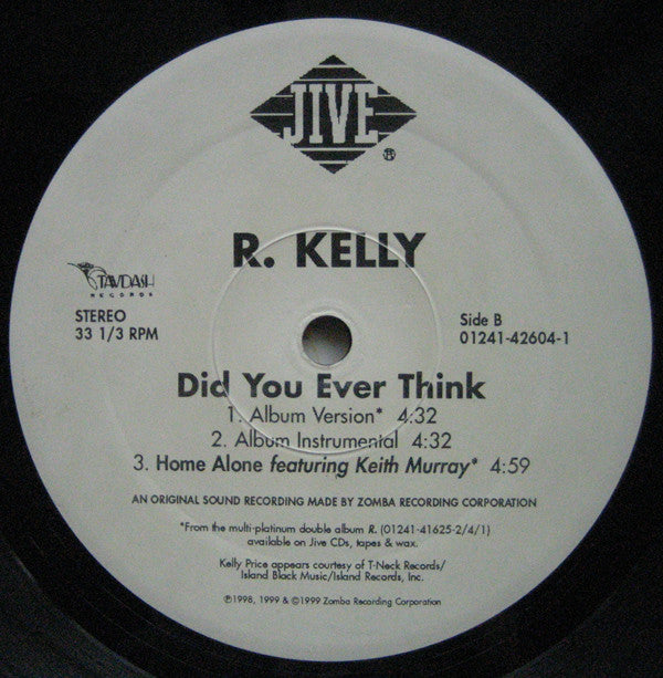 R. Kelly : Did You Ever Think (12")