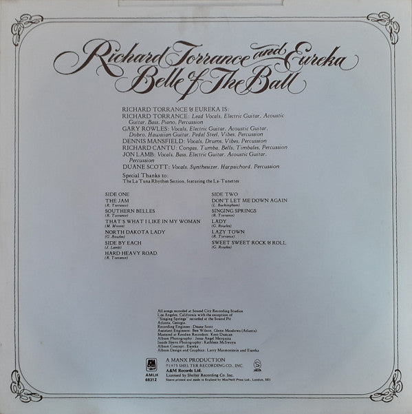 Richard Torrance And Eureka (5) : Belle Of The Ball (LP, Album)