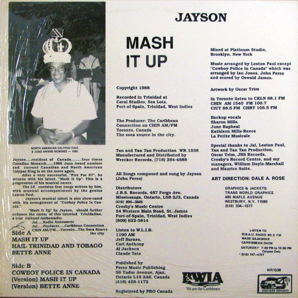 Jayson (4) : Mash It Up (LP, Album)