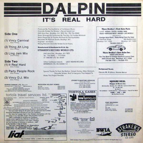 Dalpin : It's Real Hard (LP, Album)