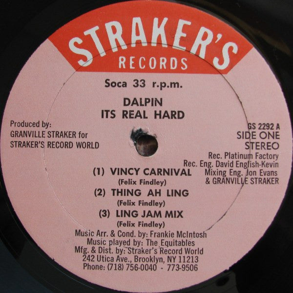 Dalpin : It's Real Hard (LP, Album)