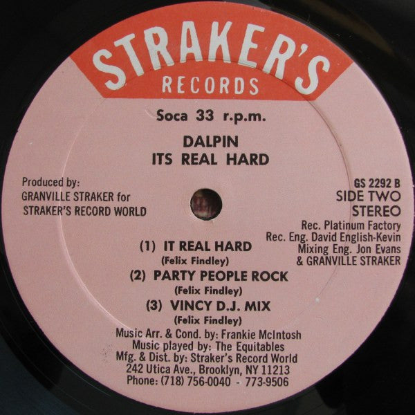 Dalpin : It's Real Hard (LP, Album)