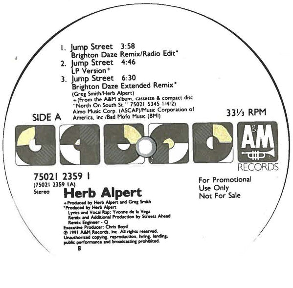 Herb Alpert : Jump Street (12", Promo)