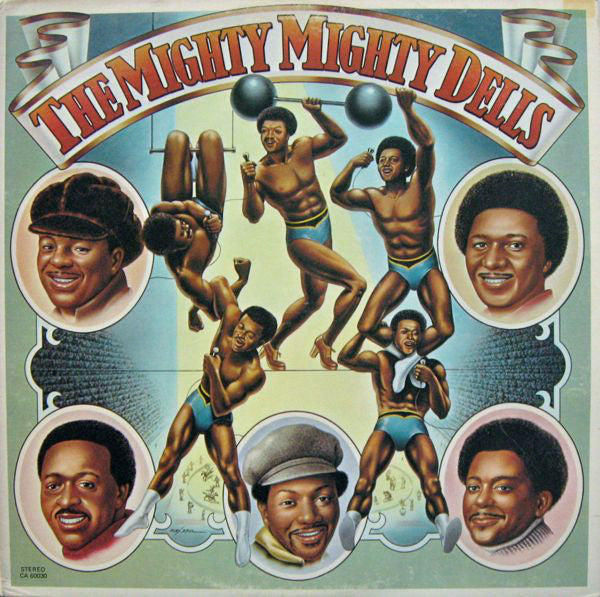 The Dells : The Mighty Mighty Dells (LP, Album, Pit)