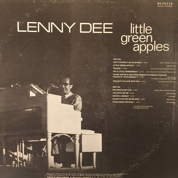 Lenny Dee (2) : Little Green Apples (LP)