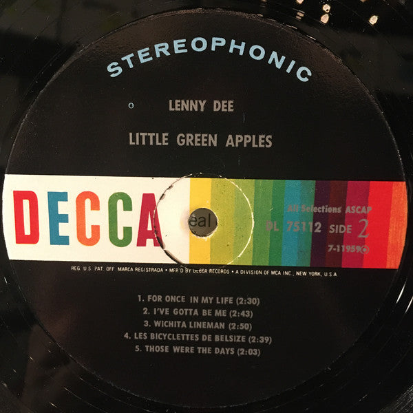 Lenny Dee (2) : Little Green Apples (LP)